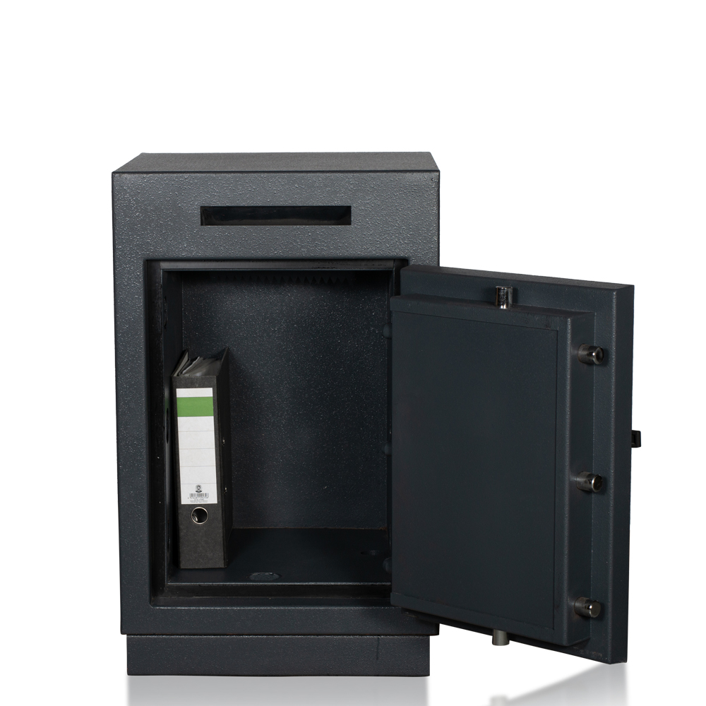 04-12201-Einwurftresor-Deposittresor-300-KG-Sicherheitsstufe-B-gastro Coffre-fort de dépôt | Entreprises | Coffre-fort de dépôt 210 KG | Niveau de sécurité B | Securam PinCode Lock