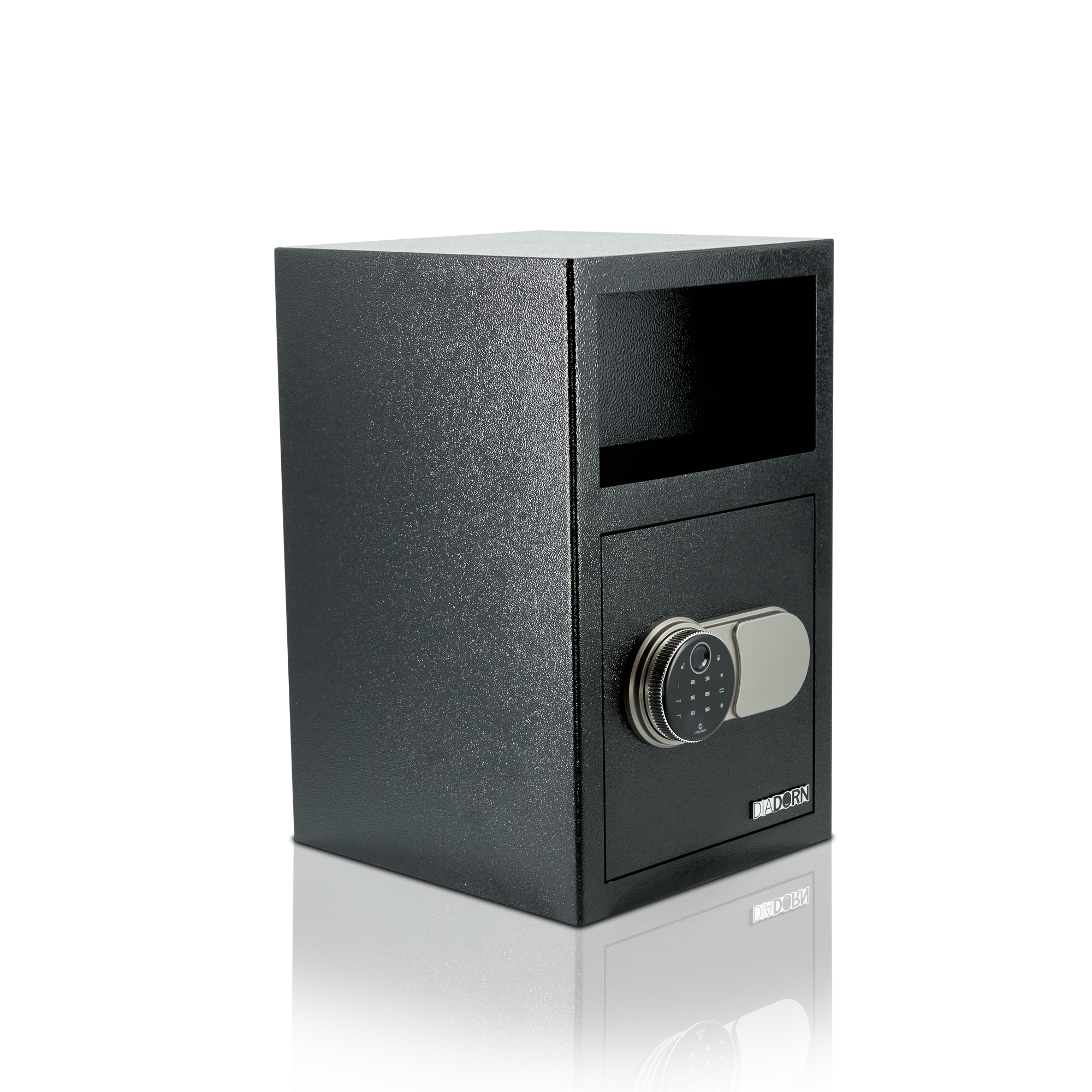 Deposit safe with deposit flap with fingerprint PIN code lock | Fingerprint scanner