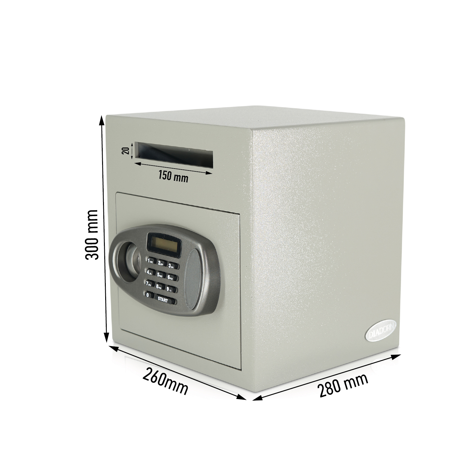 Caja de depósito | Clientes comerciales | Cerradura electrónica con código PIN | Depositsafe