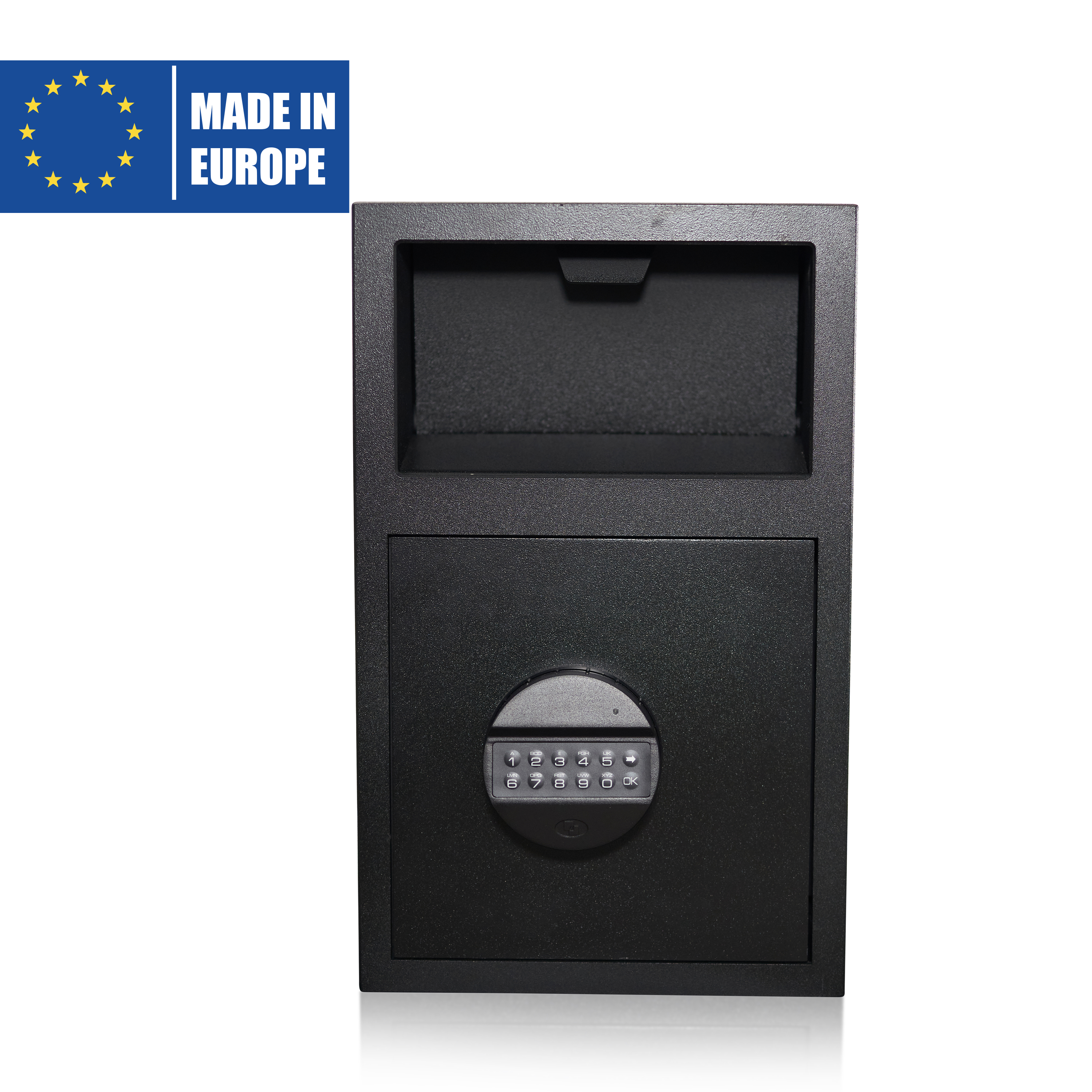 Einwurftresor mit Einwurfklappe | Sicherheitsstufe B | VDS Schloss Klasse 2 | Pin-Code | Made in EU