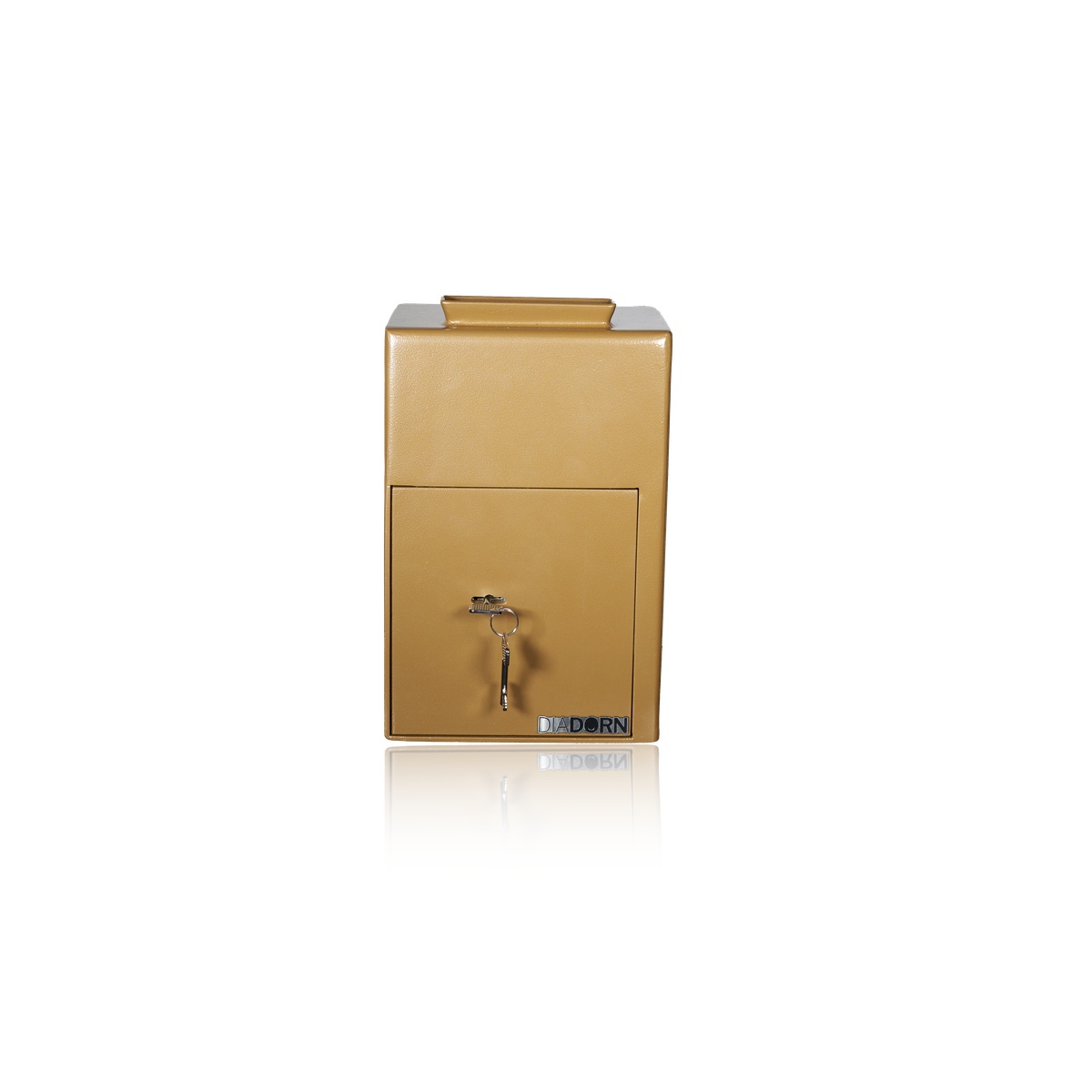 Offering box | Gold - Copper | Corner Slot | Heavy Design | High Quality | Church Safe | Donation Safe