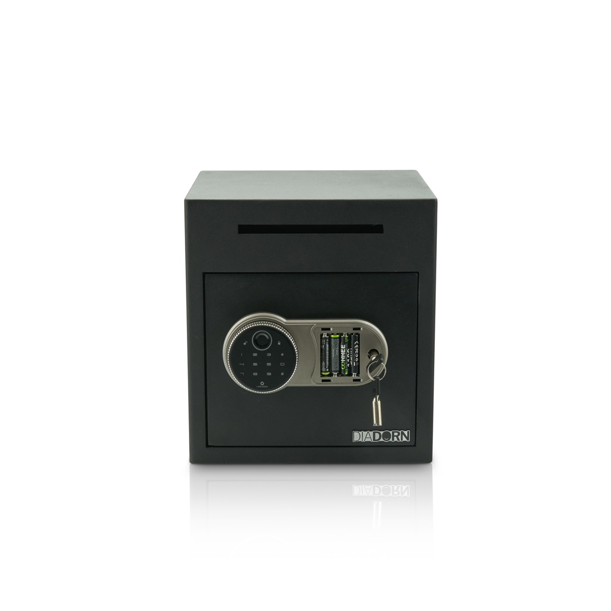 Cofre de depósito com fechadura de código PIN com impressão digital | Scanner de impressão digital | Gastronomia