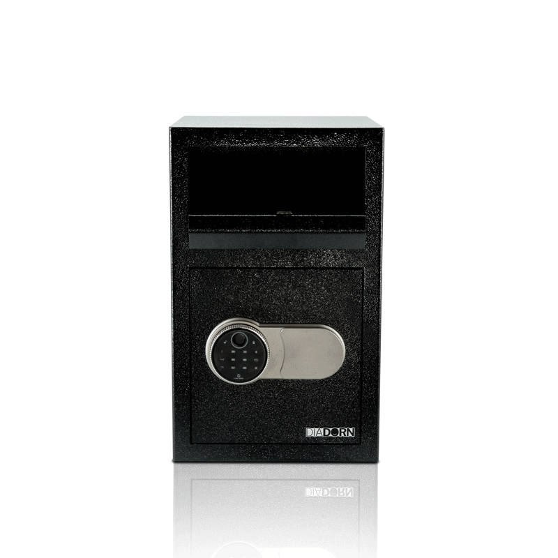 Einwurftresor mit Einwurfklappe mit Fingerprint Pin-Code Schloss | Fingerabdruck Scanner Einwurftresor mit Einwurfklappe mit Fingerprint Pin-Code Schloss | Fingerabdruck Scanner