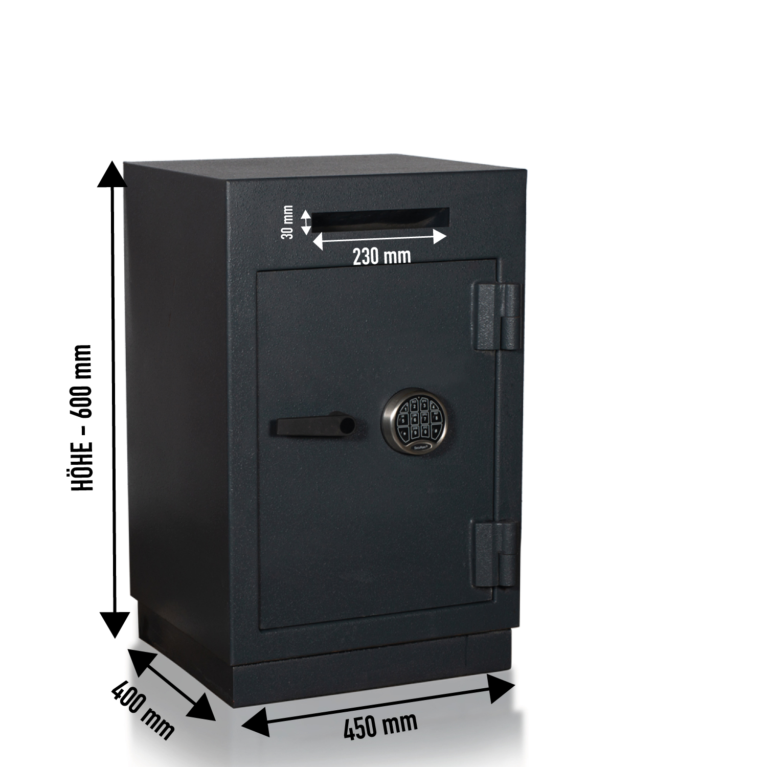 01-12201-bemasst Coffre-fort de dépôt | Entreprises | Coffre-fort de dépôt 210 KG | Niveau de sécurité B | Securam PinCode Lock