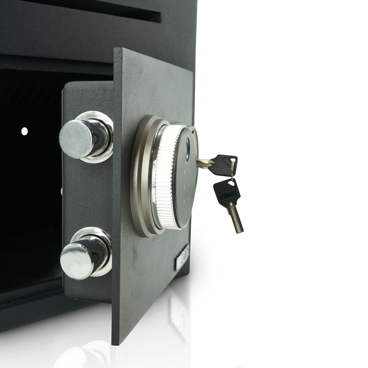Caja fuerte de depósito con cerradura de código PIN con huella dactilar | Escáner de huellas dactilares | Gastronomía
