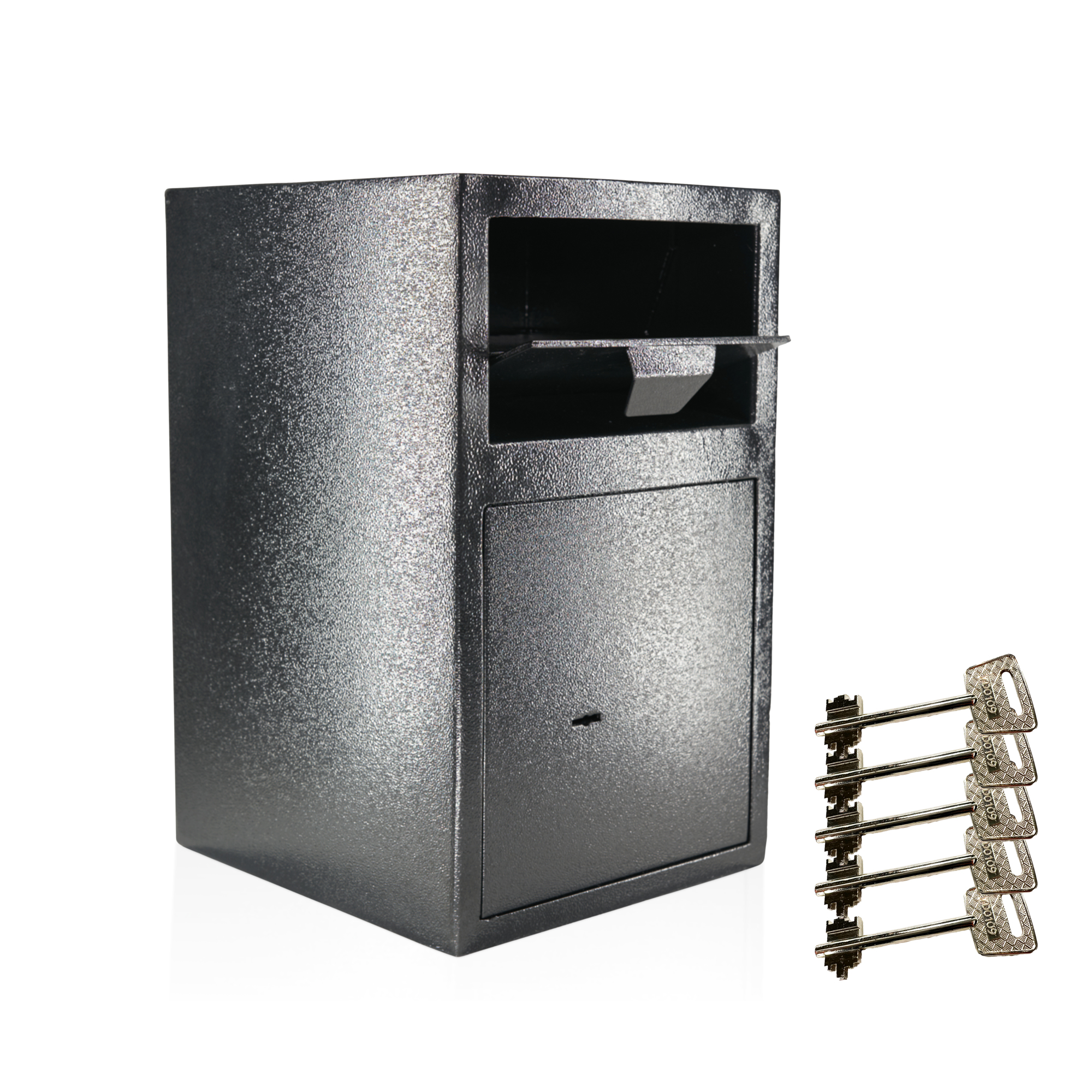 Caja de depósito con solapa de depósito | Caja de seguridad para panadería | Panadería | Incluye 5 llaves